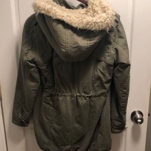 Faux shearling coat
